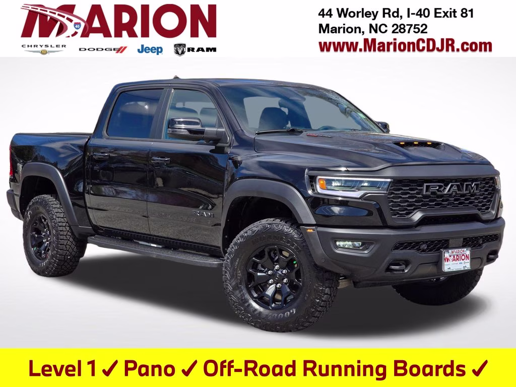 2026 Diamond Black Crystal Pearlcoat Ram 1500 RHO 4X4 Truck