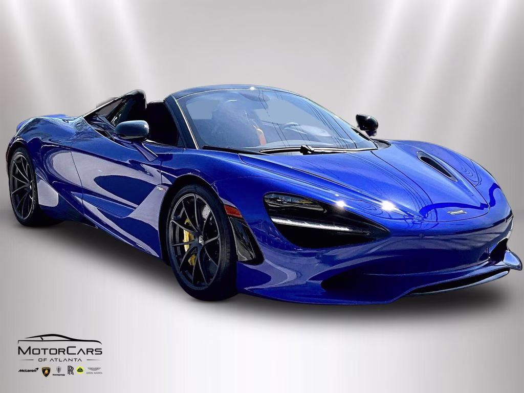 2026 Aurora Blue McLaren 750S Spider RWD Convertible