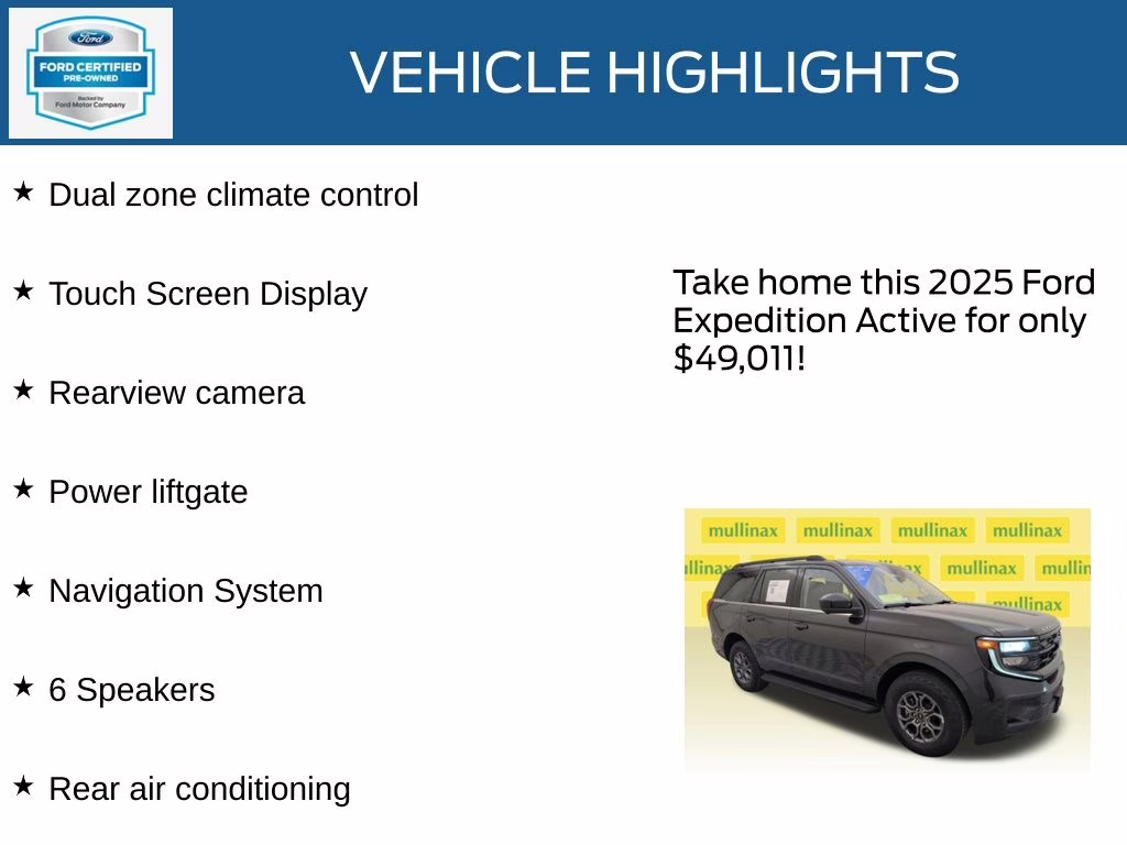 2025 Dark Matter Gray Metallic Ford Expedition Active RWD SUV