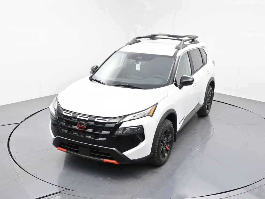 2026 Everest White Pearl Tricoat Nissan Rogue Rock Creek AWD SUV