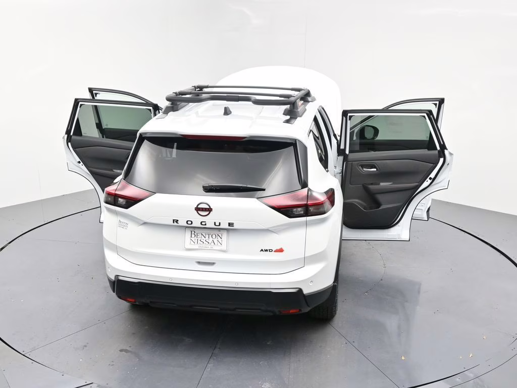 2026 Everest White Pearl Tricoat Nissan Rogue Rock Creek AWD SUV