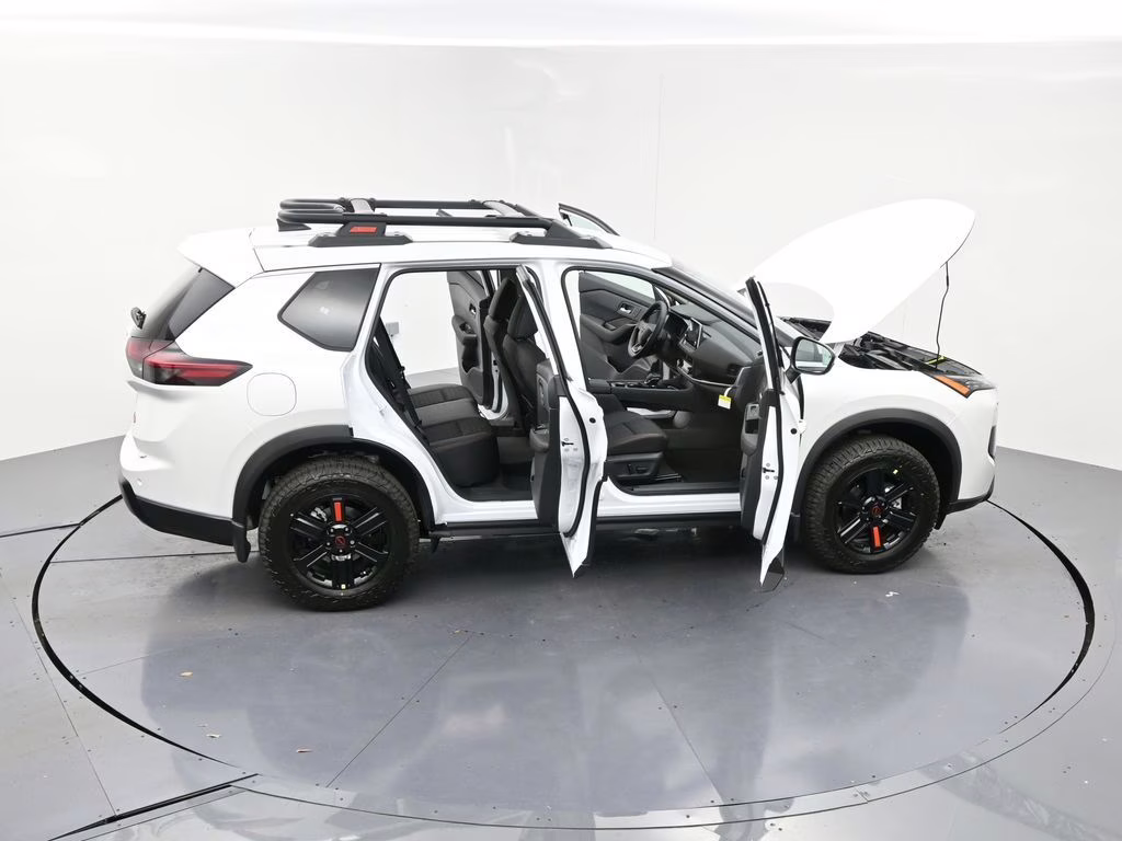 2026 Everest White Pearl Tricoat Nissan Rogue Rock Creek AWD SUV
