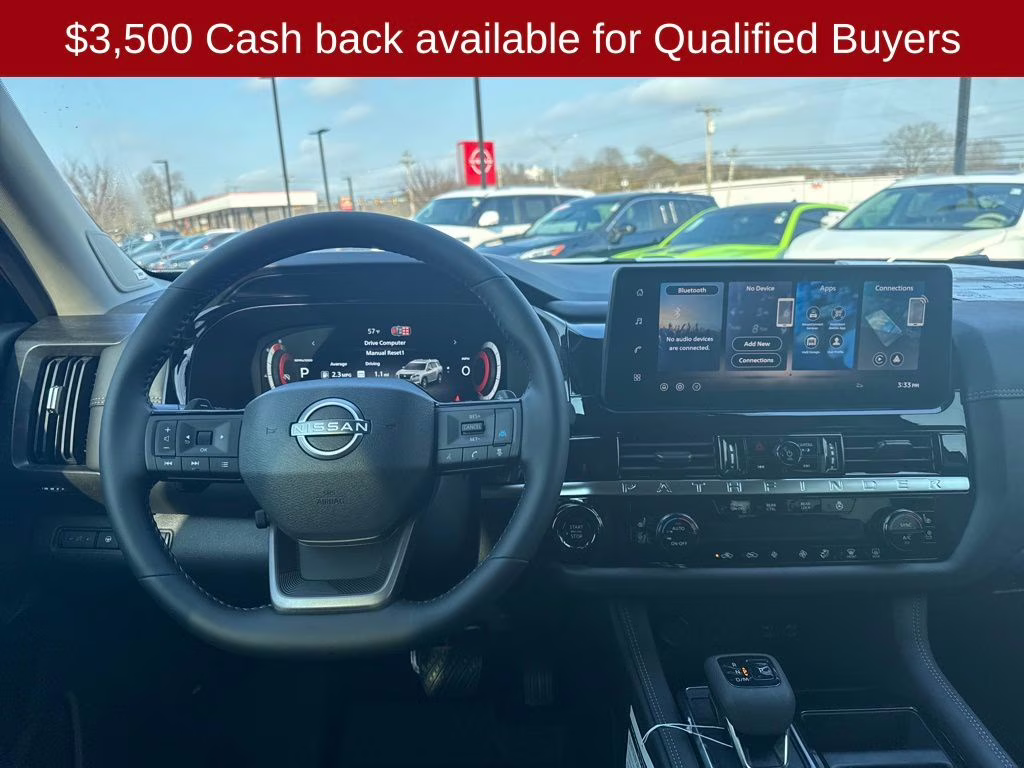 2026 Everest White Pearl Tricoat Nissan Pathfinder Platinum FWD SUV