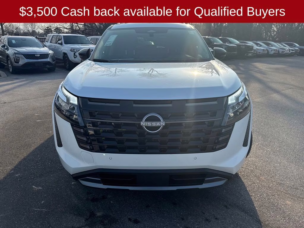 2026 Everest White Pearl Tricoat Nissan Pathfinder Platinum FWD SUV