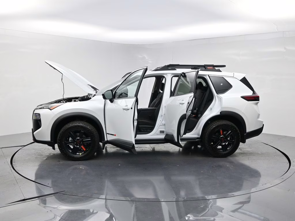 2026 Everest White Pearl Tricoat Nissan Rogue Rock Creek AWD SUV