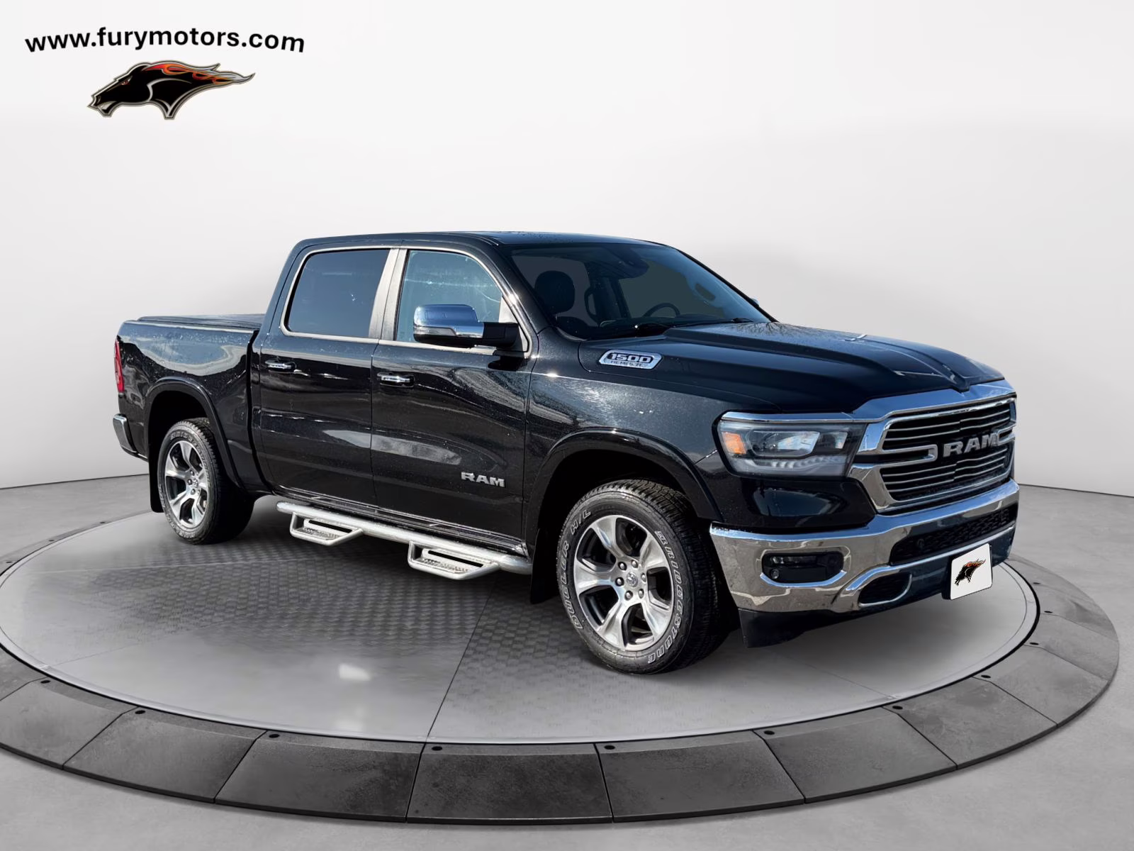 2020 Diamond Black Crystal Pearlcoat Ram 1500 Laramie 4X4 Truck