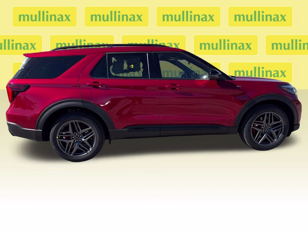 2026 Rapid Red Metallic Tinted Clearcoat Ford Explorer ST-Line RWD SUV