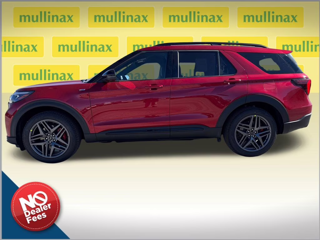 2026 Rapid Red Metallic Tinted Clearcoat Ford Explorer ST-Line RWD SUV