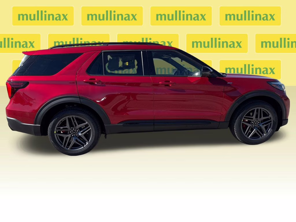 2026 Rapid Red Metallic Tinted Clearcoat Ford Explorer ST-Line RWD SUV