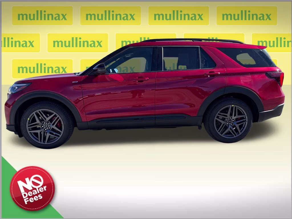 2026 Rapid Red Metallic Tinted Clearcoat Ford Explorer ST-Line RWD SUV