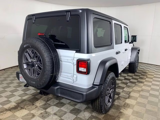 2026 Bright White Clearcoat Jeep Wrangler 4-Door Sport S 4X4 SUV