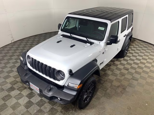 2026 Bright White Clearcoat Jeep Wrangler 4-Door Sport S 4X4 SUV