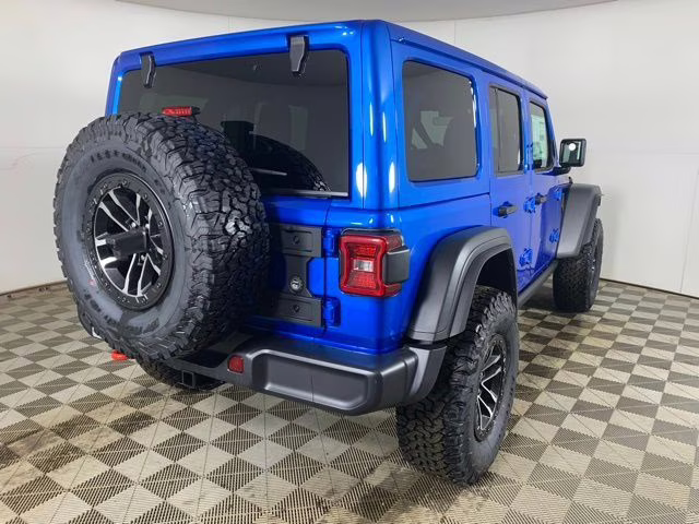 2026 Hydro Blue Pearl Coat Jeep Wrangler 4-Door Rubicon 4X4 SUV