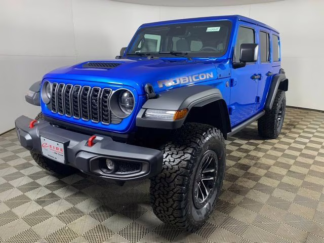 2026 Hydro Blue Pearl Coat Jeep Wrangler 4-Door Rubicon 4X4 SUV