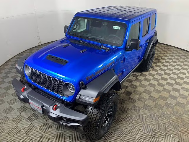 2026 Hydro Blue Pearl Coat Jeep Wrangler 4-Door Rubicon 4X4 SUV