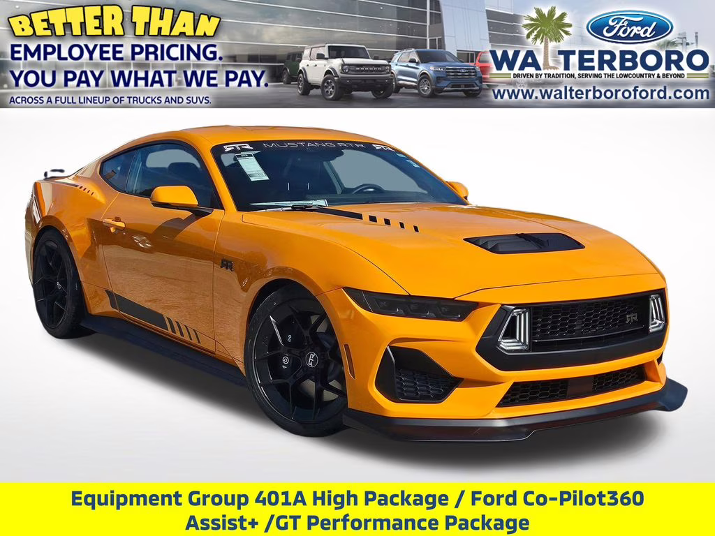 2026 Orange Fury Metallic Tri-Coat Ford Mustang GT Premium RWD Coupe
