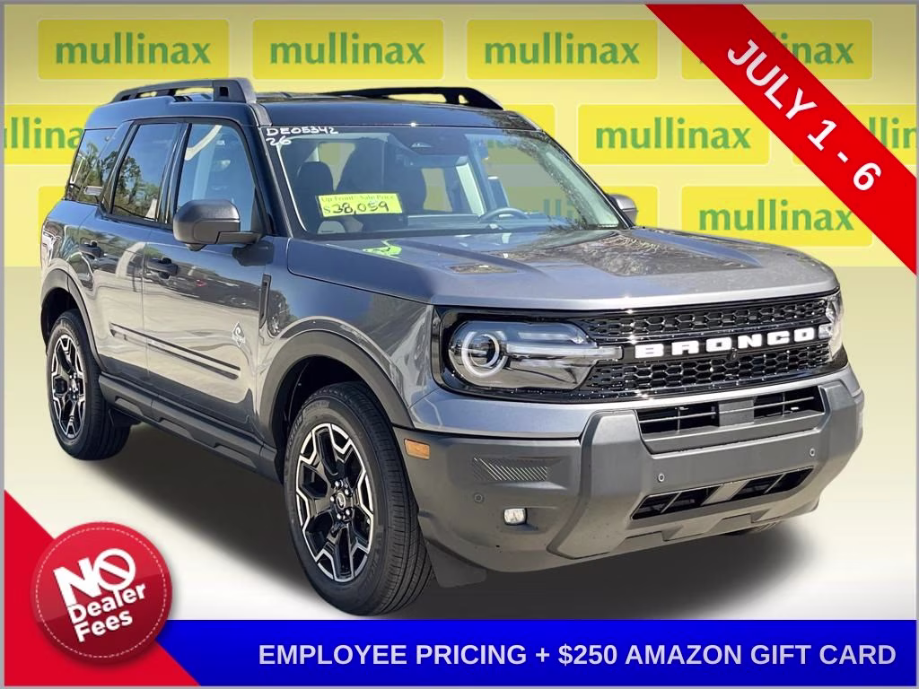 2026 Gray Metallic Ford Bronco Sport Outer Banks 4X4 SUV