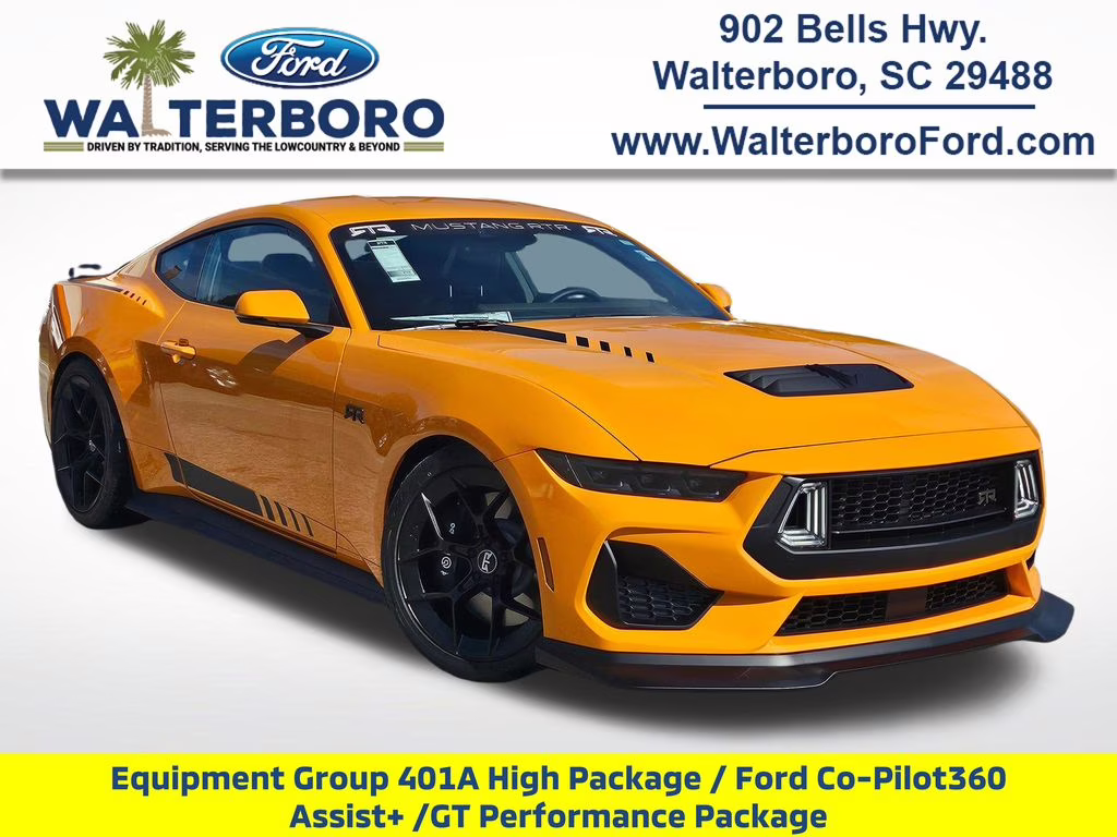2026 Orange Fury Metallic Tri-Coat Ford Mustang GT Premium RWD Coupe