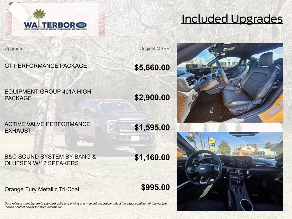 2026 Orange Fury Metallic Tri-Coat Ford Mustang GT Premium RWD Coupe