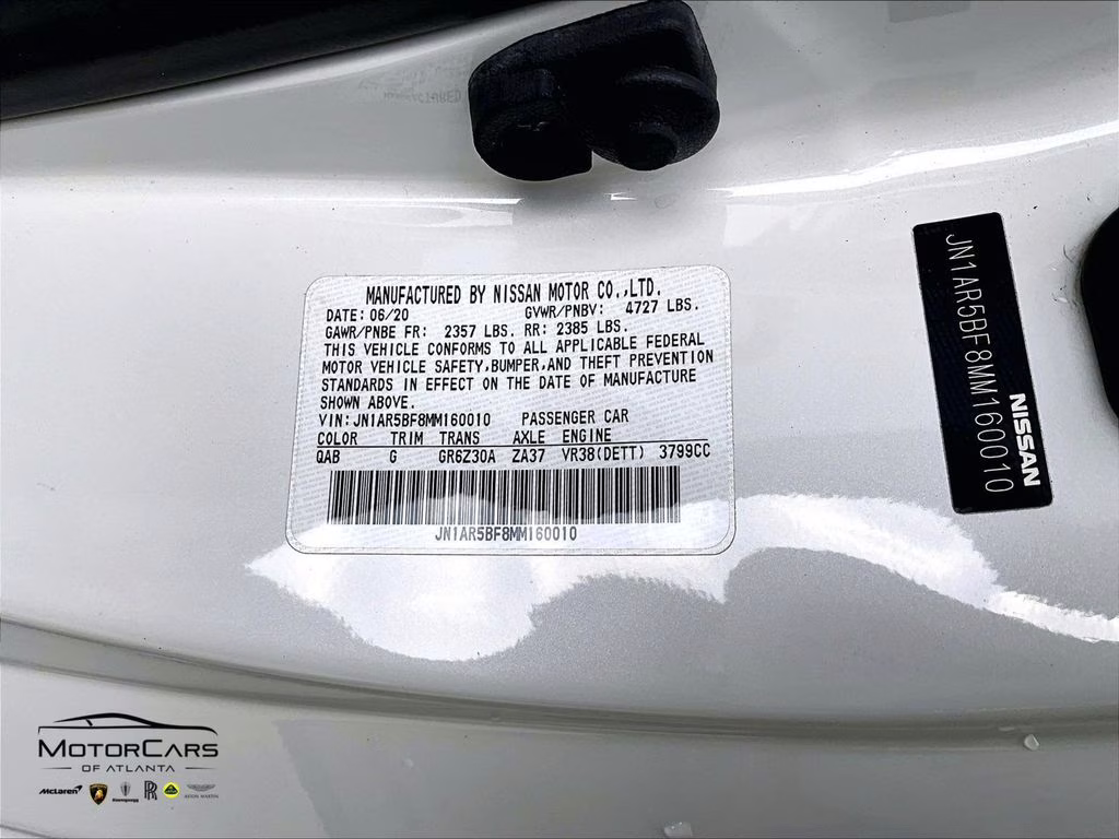 2021 Pearl White Tricoat Nissan GT-R Premium w/ Forged Wheels AWD Coupe