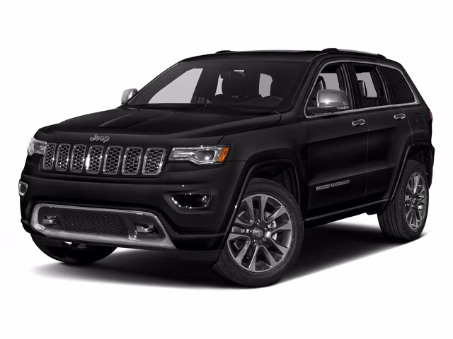 2017 Diamond Black Crystal Pearlcoat Jeep Grand Cherokee Overland 4X4 SUV