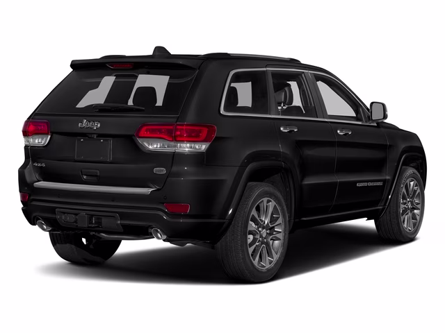 2017 Diamond Black Crystal Pearlcoat Jeep Grand Cherokee Overland 4X4 SUV