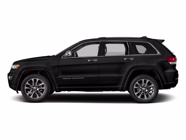 2017 Diamond Black Crystal Pearlcoat Jeep Grand Cherokee Overland 4X4 SUV