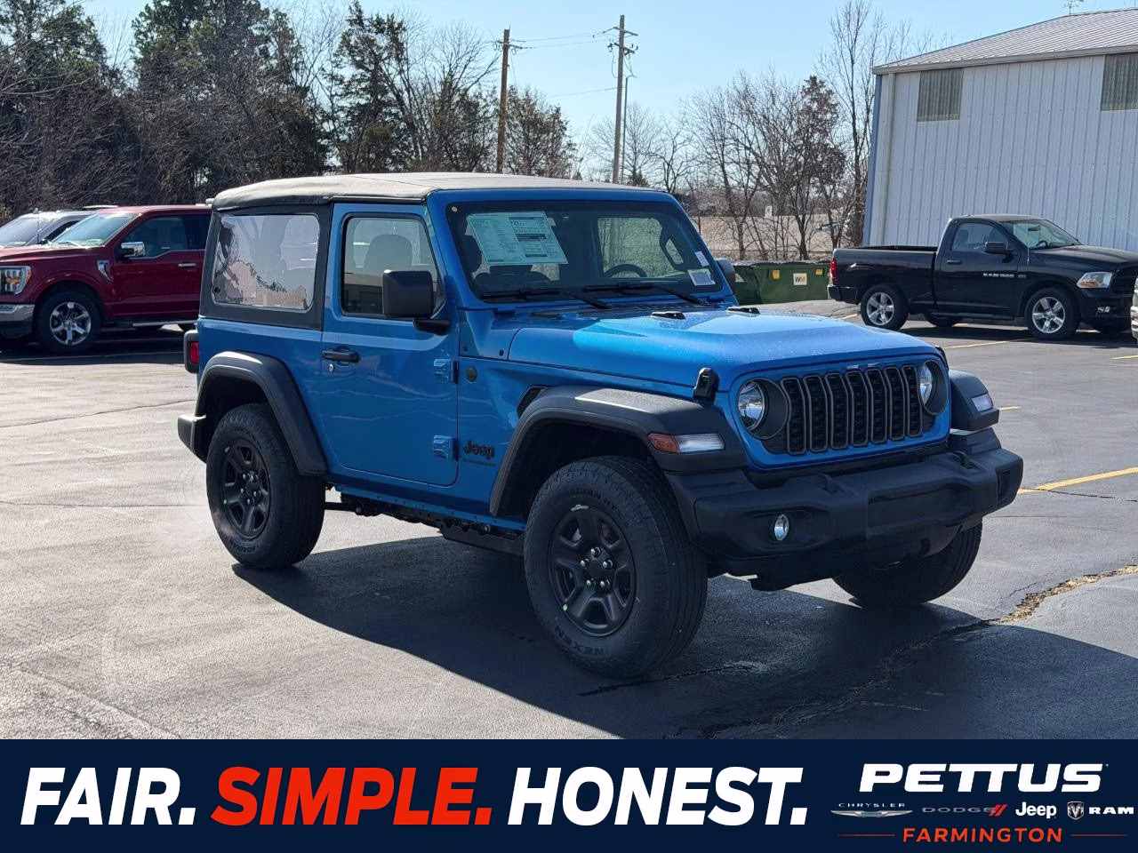 2026 Hydro Blue Pearlcoat Jeep Wrangler Sport 4X4 SUV