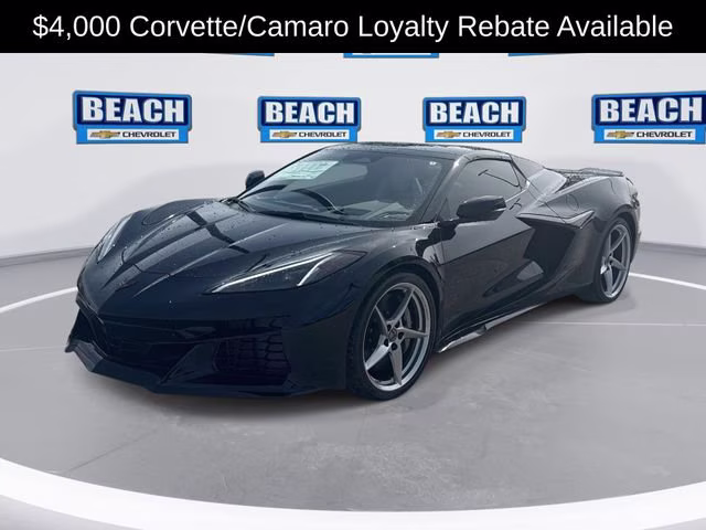 2025 Black Chevrolet Corvette E-Ray 2LZ AWD Convertible