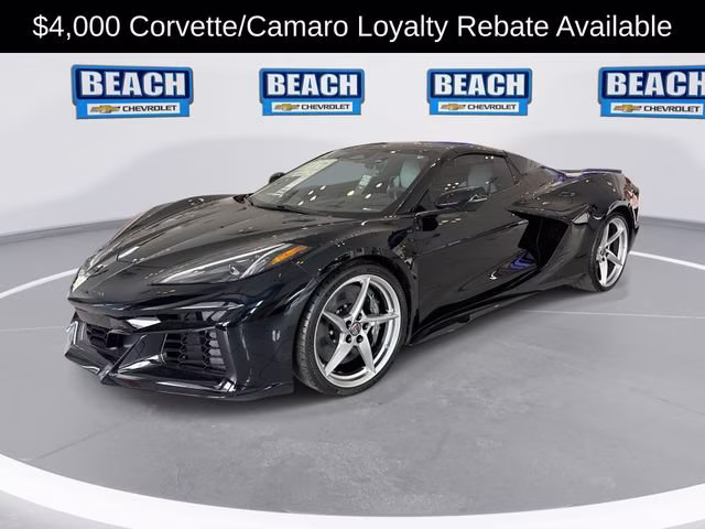 2025 Black Chevrolet Corvette E-Ray 2LZ AWD Convertible