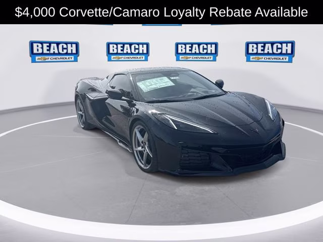 2025 Black Chevrolet Corvette E-Ray 2LZ AWD Convertible