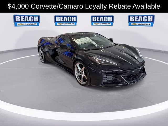 2025 Black Chevrolet Corvette E-Ray 2LZ AWD Convertible
