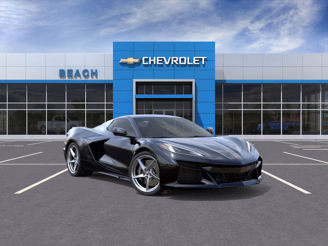 2025 Black Chevrolet Corvette E-Ray 2LZ AWD Convertible