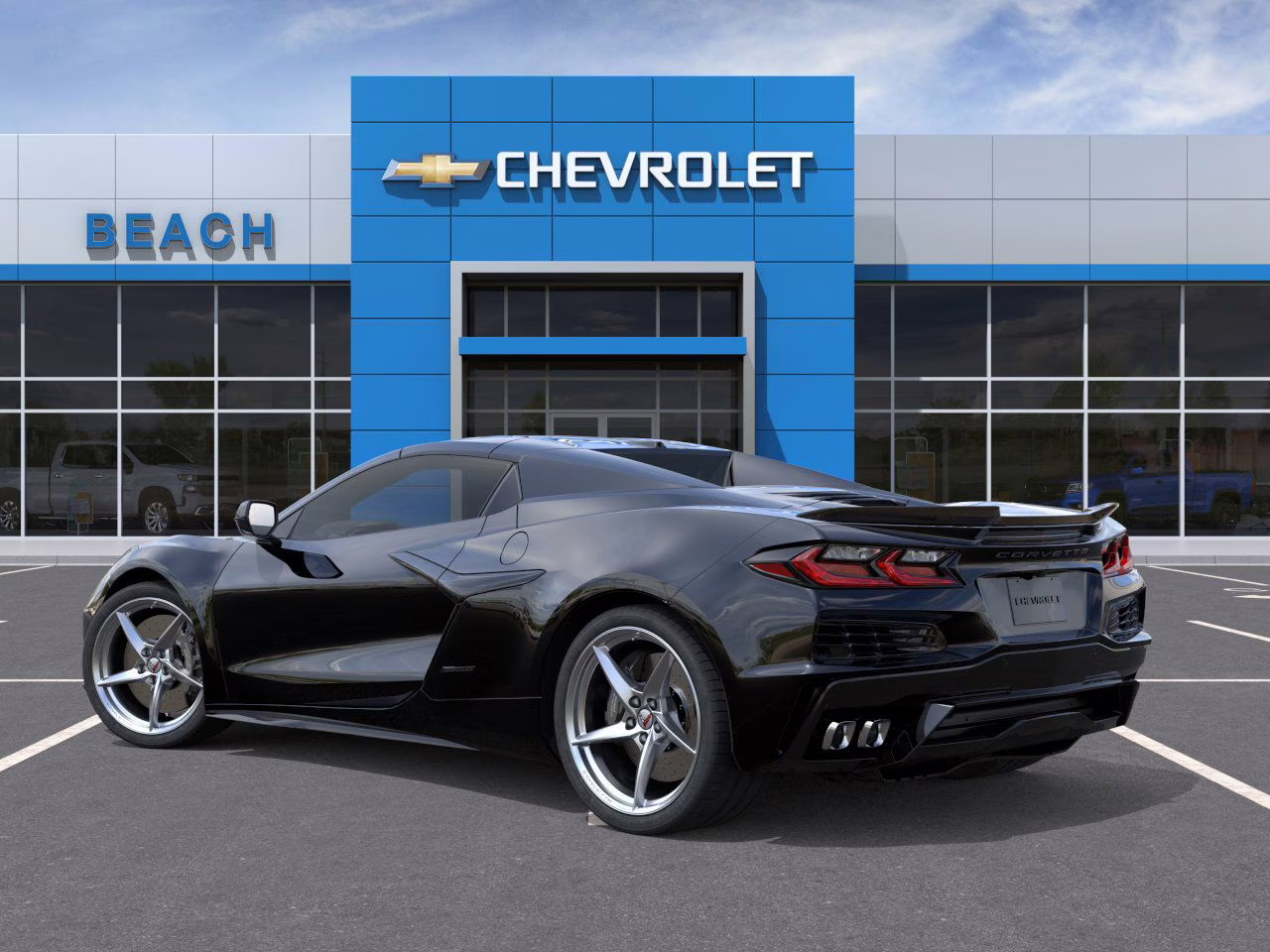 2025 Black Chevrolet Corvette E-Ray 2LZ AWD Convertible