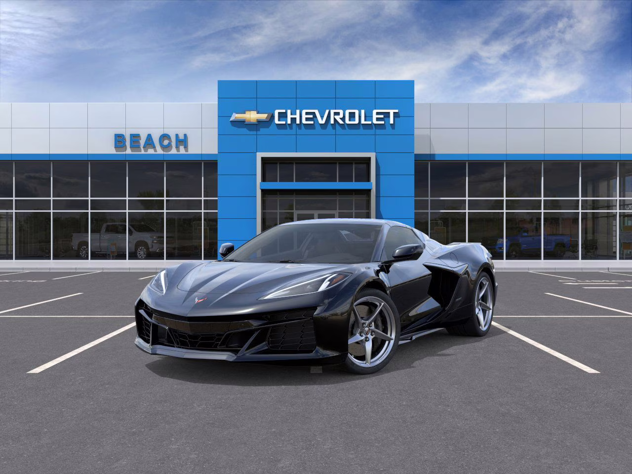2025 Black Chevrolet Corvette E-Ray 2LZ AWD Convertible