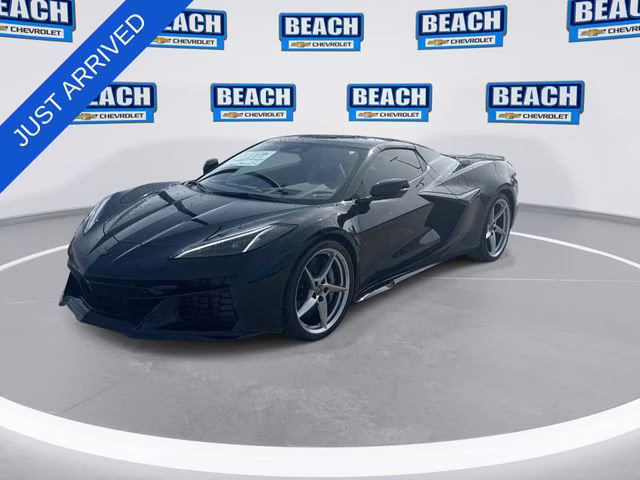 2025 Black Chevrolet Corvette E-Ray 2LZ AWD Convertible