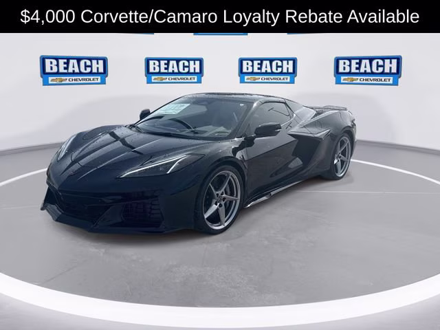 2025 Black Chevrolet Corvette E-Ray 2LZ AWD Convertible