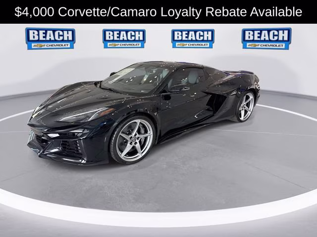 2025 Black Chevrolet Corvette E-Ray 2LZ AWD Convertible