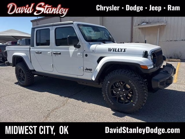 2026 Bright White Clearcoat Jeep Gladiator Willys 4X4 Truck