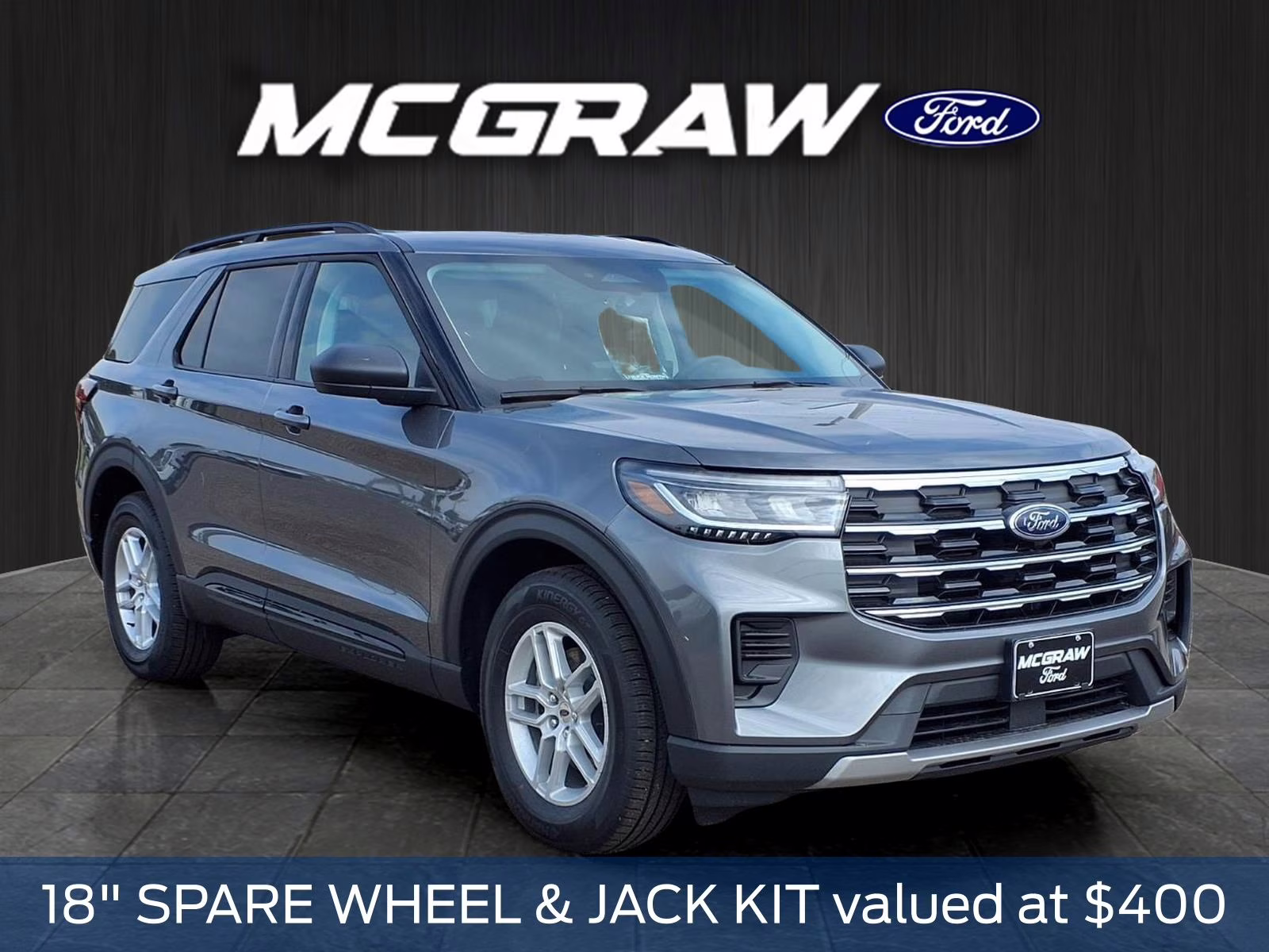2026 Gray Metallic Ford Explorer Active RWD SUV