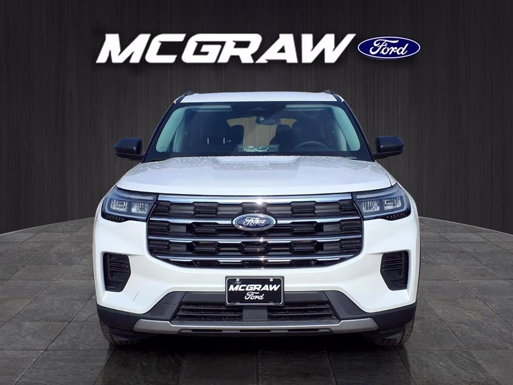 2026 Star White Metallic Tri-Coat Ford Explorer Active w/200A Pkg RWD SUV