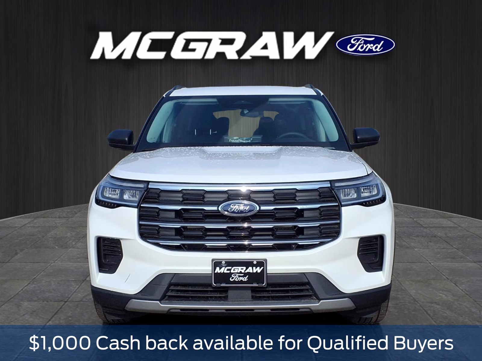 2026 White Metallic Ford Explorer Active RWD SUV