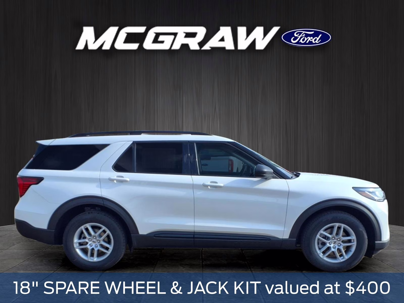 2026 White Metallic Ford Explorer Active RWD SUV