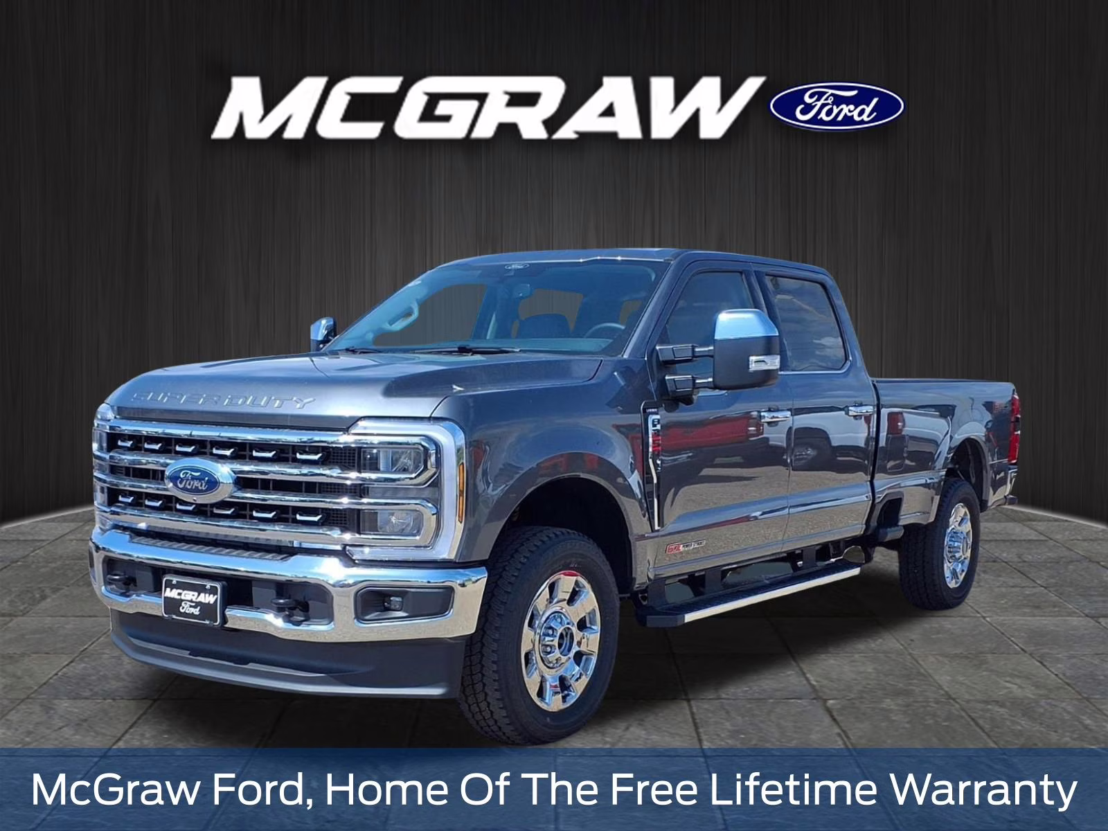 2026 Gray Metallic Ford Super Duty F-350 SRW Lariat 4X4 Truck