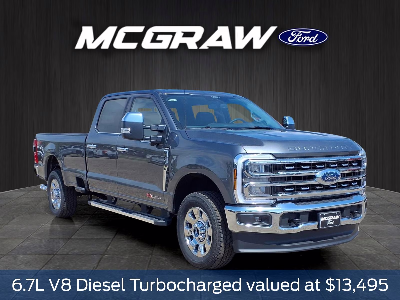 2026 Gray Metallic Ford Super Duty F-350 SRW Lariat 4X4 Truck