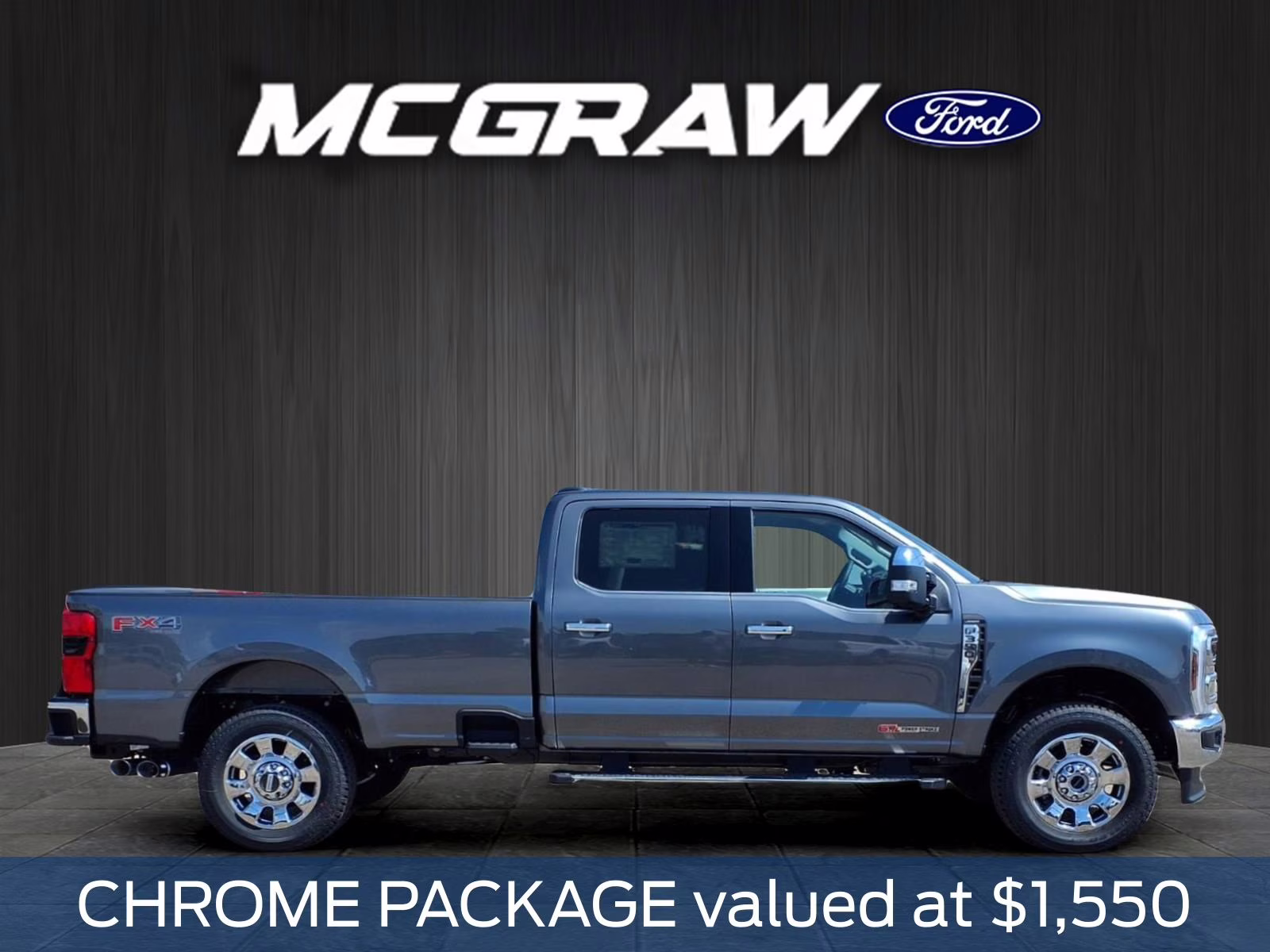 2026 Gray Metallic Ford Super Duty F-350 SRW Lariat 4X4 Truck