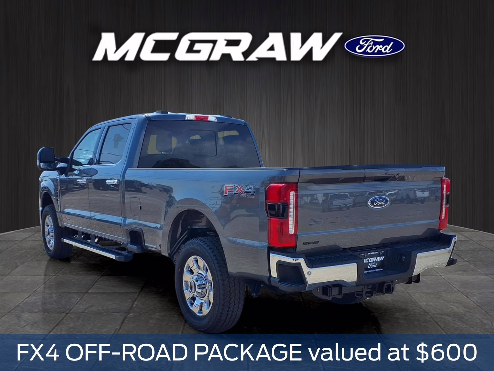 2026 Gray Metallic Ford Super Duty F-350 SRW Lariat 4X4 Truck