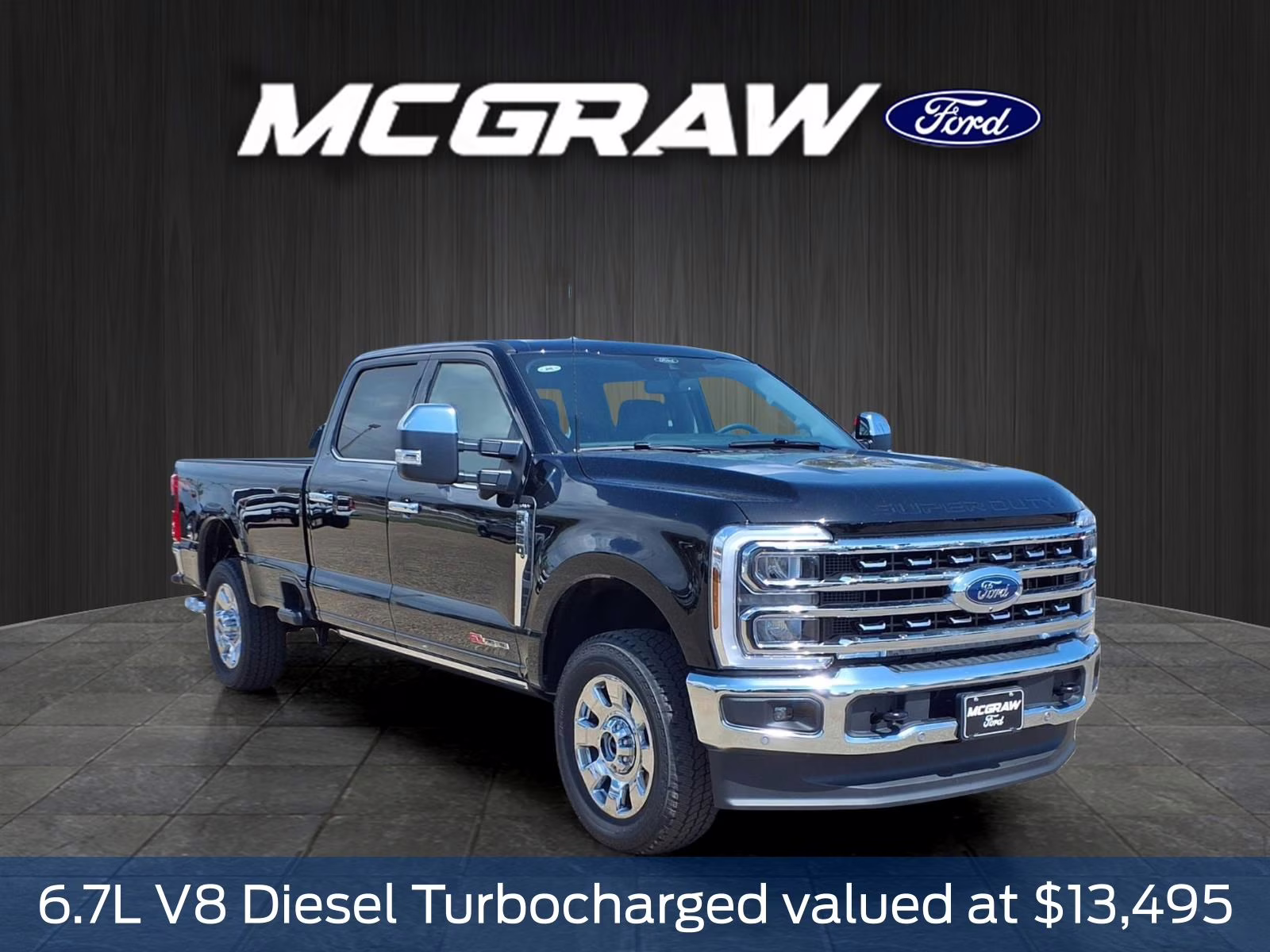 2026 Black Metallic Ford Super Duty F-350 SRW Lariat 4X4 Truck
