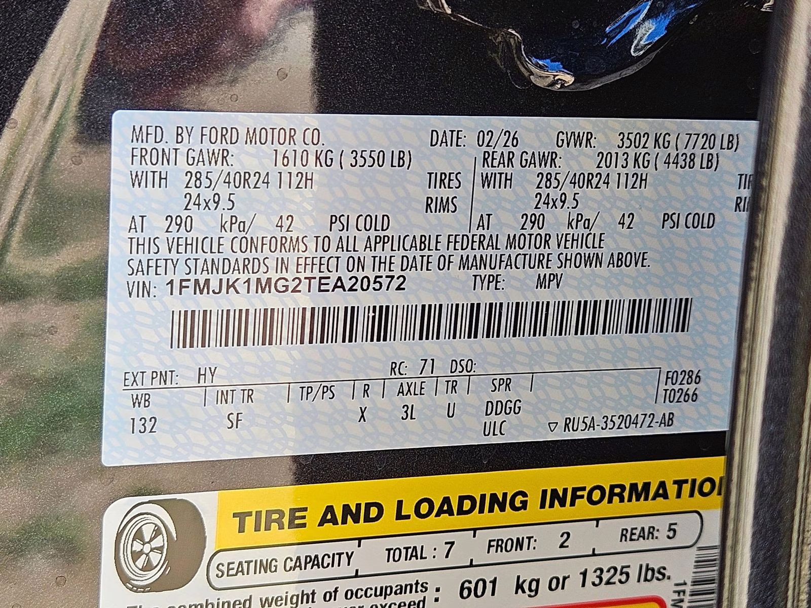 2026 Gray Metallic Ford Expedition Max Platinum 4X4 SUV