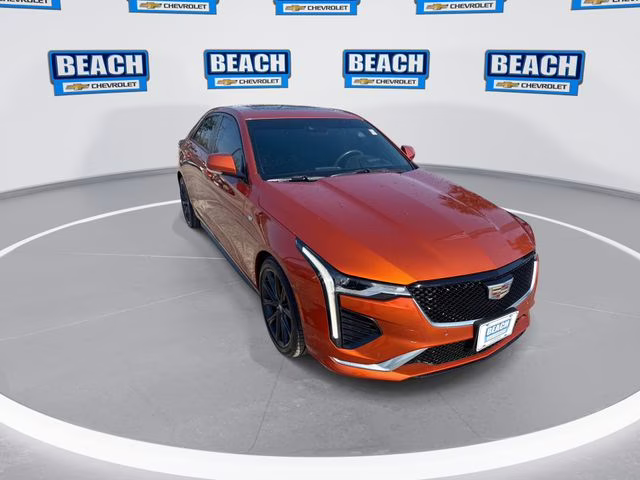 2023 Blaze Orange Metallic Cadillac CT4 Sport RWD Sedan